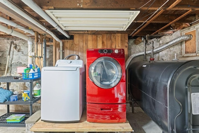 5 Eden Ct, Attleboro, MA 02703 - washroom with heating fuel and washing machine and dryer