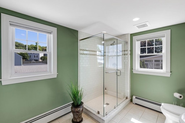 30 Millard Ave, Lynn, MA 01904 - bathroom featuring a baseboard radiator, plenty of natural light, and tile patterned flooring