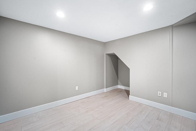 interior space with light wood-type flooring