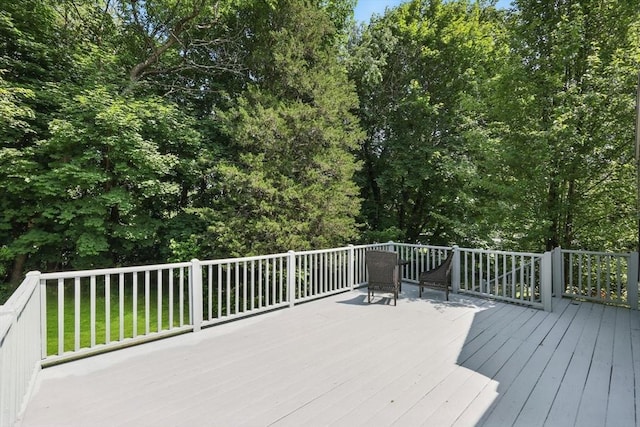 59 Searle Rd, South Hadley, MA 01075 - view of wooden deck