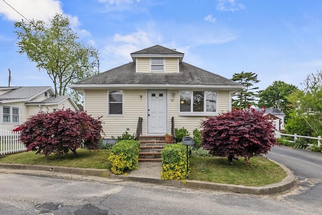 76 Choctaw Dr, Wareham, MA 02532 - bungalow-style house featuring entry steps and roof with shingles