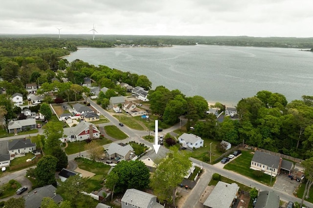 76 Choctaw Dr, Wareham, MA 02532 - aerial view of residential area with a nearby body of water