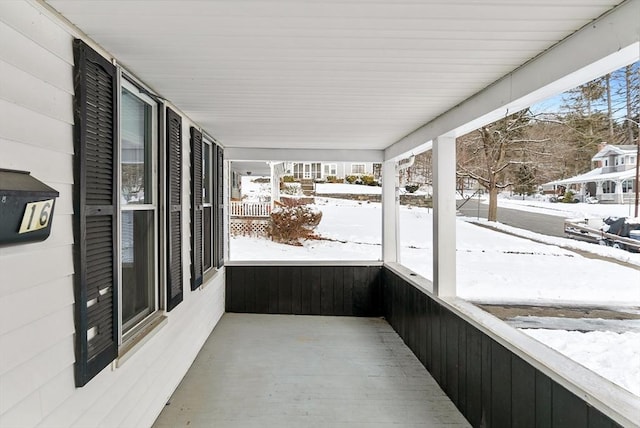 view of sunroom / solarium