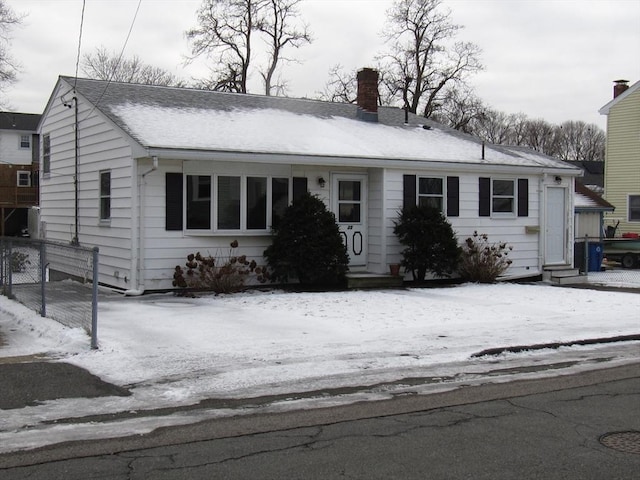 view of front of home