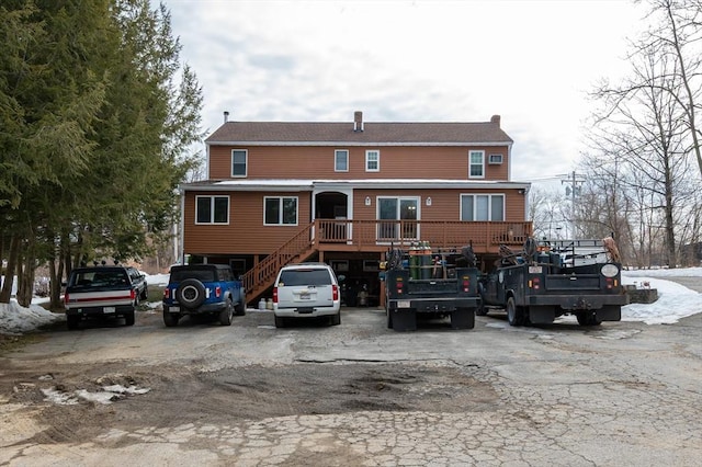 exterior space featuring stairs