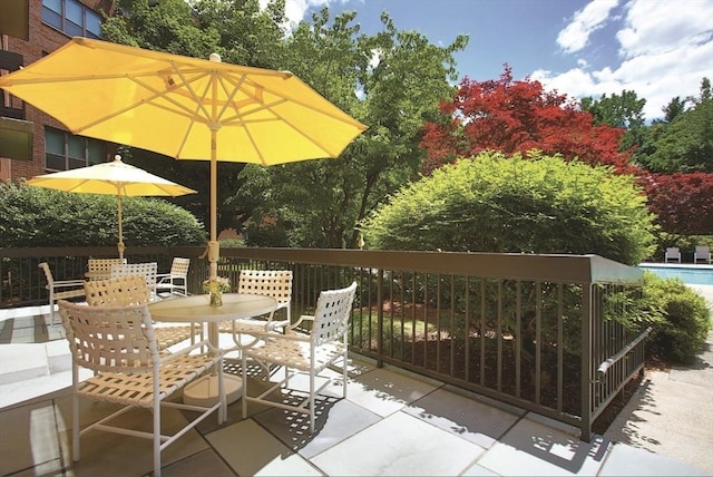 view of patio / terrace with outdoor dining area