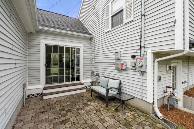 view of patio / terrace with entry steps