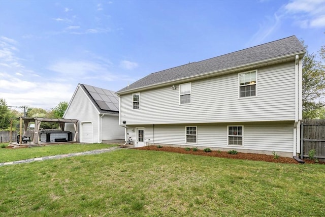 view of rear view of property
