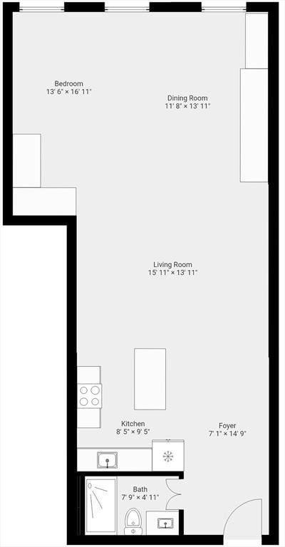 49 Munroe St Unit 405, Lynn, MA 01901 - view of room layout