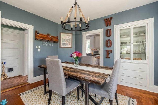 76 Colburn St Unit 76, Dedham, MA 02026 - dining room with a chandelier and wood finished floors