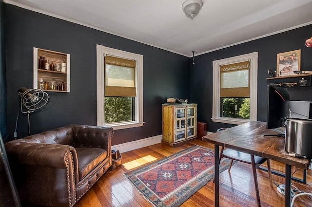 76 Colburn St Unit 76, Dedham, MA 02026 - office space with ornamental molding and wood finished floors