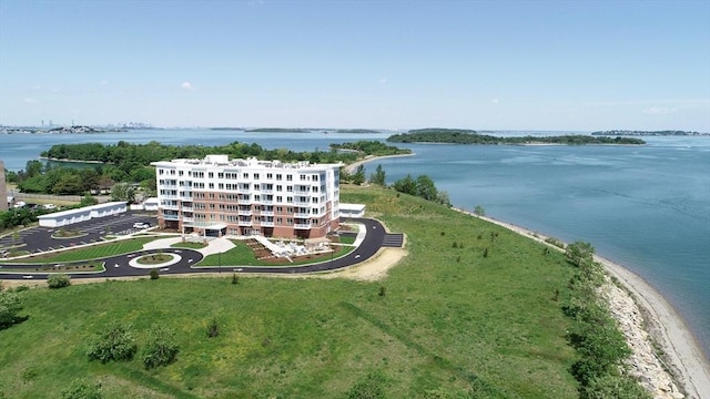 bird's eye view of a large body of water
