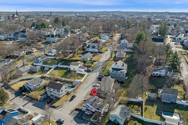 birds eye view of property featuring a residential view