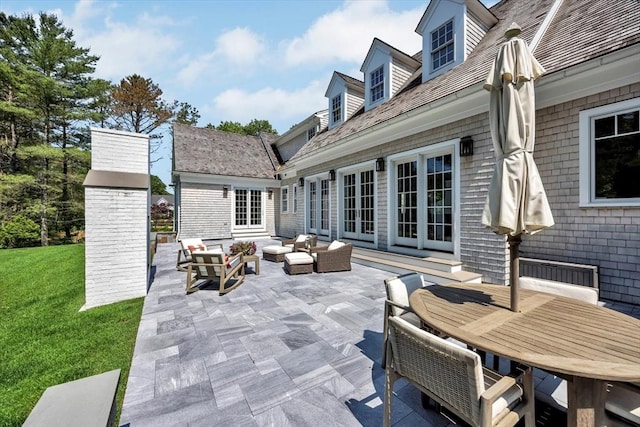 10 Herring Gull Rd, Mashpee, MA 02649 - view of patio featuring an outdoor hangout area and outdoor dining area