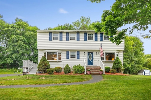 11 Beaver Pl, Billerica, MA 01821 - colonial home featuring a front yard