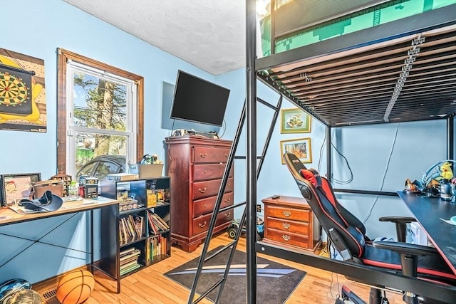 interior space with hardwood / wood-style flooring