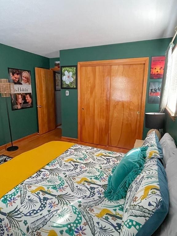121 Depot Rd, Hatfield, MA 01066 - bedroom featuring a closet and light wood finished floors