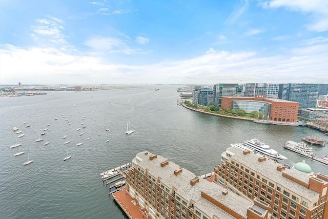 65 E India Row Unit 28Ef, Boston, MA 02110 - water view with nearby urban area