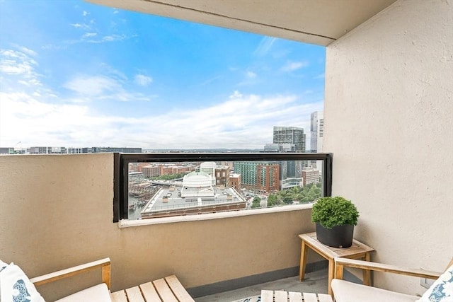 65 E India Row Unit 28Ef, Boston, MA 02110 - balcony with a view of city