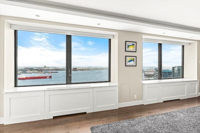 65 E India Row Unit 28Ef, Boston, MA 02110 - unfurnished room featuring dark wood finished floors and baseboards