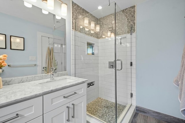 21 Milton Rd, Quincy, MA 02171 - bathroom with vanity and a stall shower