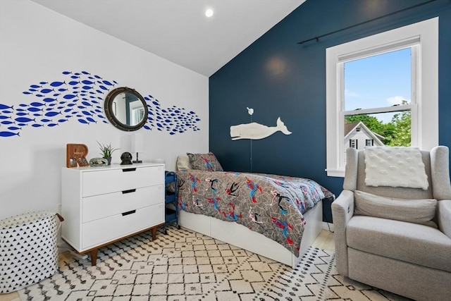 21 Milton Rd, Quincy, MA 02171 - bedroom with vaulted ceiling and recessed lighting