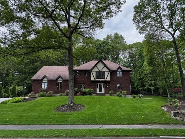 15 Saxon Ln, Shrewsbury, MA 01545 - tudor home featuring a front lawn
