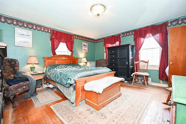 bedroom featuring hardwood / wood-style flooring