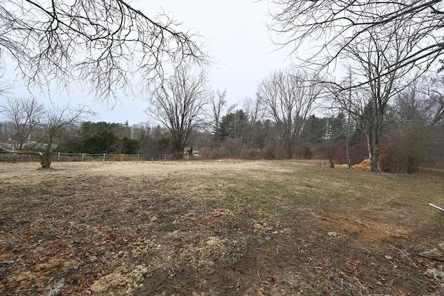 view of yard featuring a rural view