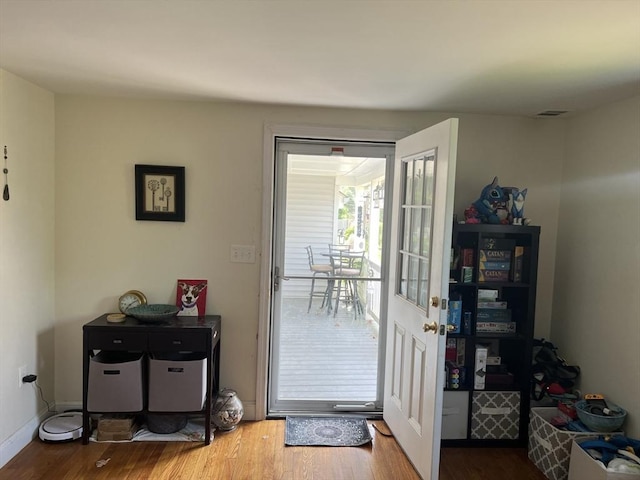 70 Puritan Rd, Bourne, MA 02532 - entryway featuring wood finished floors