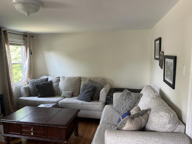 70 Puritan Rd, Bourne, MA 02532 - living room with dark wood-type flooring