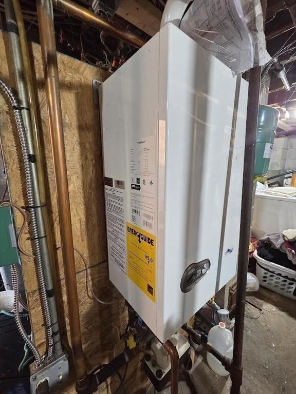utilities featuring tankless water heater
