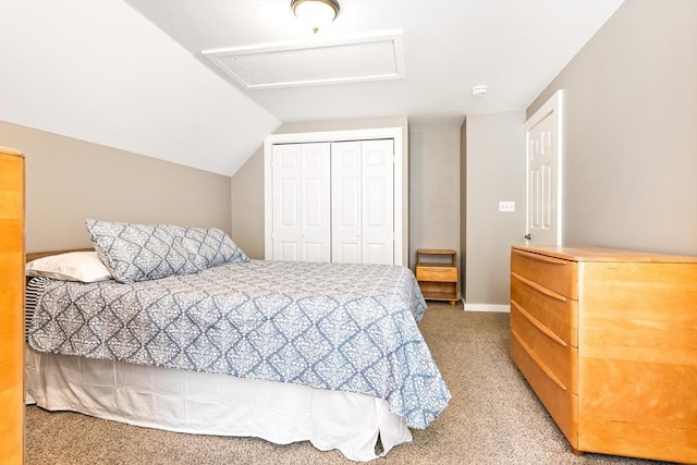 17 S High St, Ashburnham, MA 01430 - carpeted bedroom with a closet and vaulted ceiling