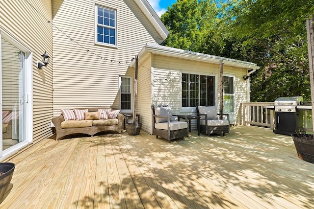 17 S High St, Ashburnham, MA 01430 - wooden deck featuring an outdoor hangout area and grilling area