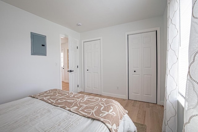 401 N End Blvd, Salisbury, MA 01952 - bedroom with electric panel and light wood-style floors