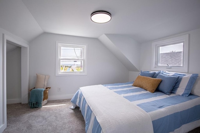 401 N End Blvd, Salisbury, MA 01952 - carpeted bedroom with vaulted ceiling
