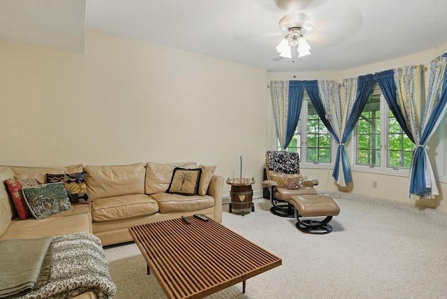 12 Vose Hill Rd, Westford, MA 01886 - living room featuring ceiling fan and carpet