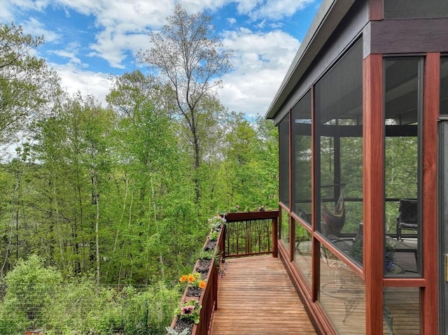 12 Vose Hill Rd, Westford, MA 01886 - wooden terrace with a sunroom