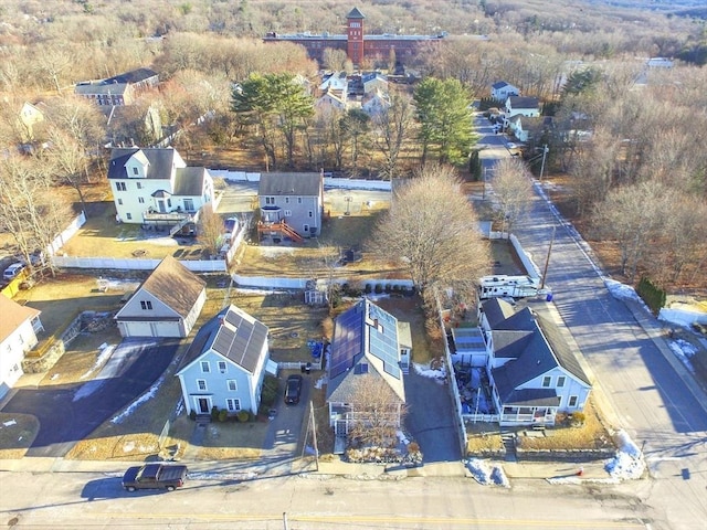 aerial view with a residential view