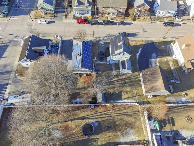 aerial view featuring a residential view