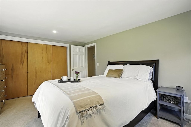 1112 Highland St, Holliston, MA 01746 - carpeted bedroom featuring a closet and recessed lighting