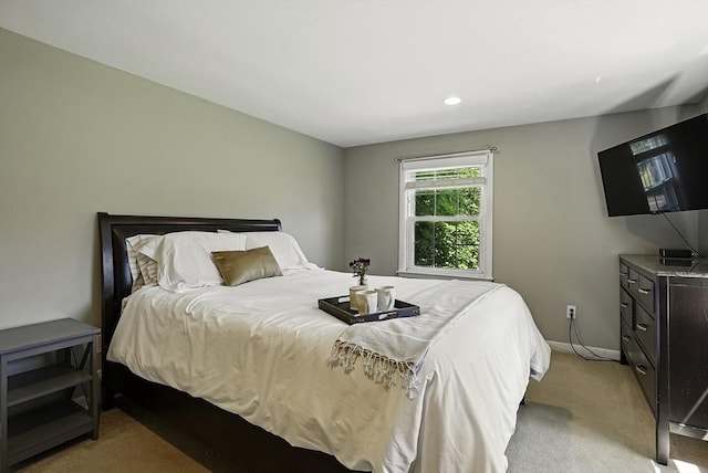 1112 Highland St, Holliston, MA 01746 - bedroom featuring light carpet, baseboards, and recessed lighting