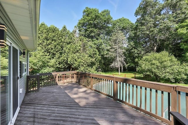 908 Tinkham Rd, Wilbraham, MA 01095 - wooden deck featuring view of scattered trees