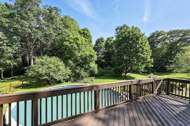 908 Tinkham Rd, Wilbraham, MA 01095 - wooden terrace with a lawn