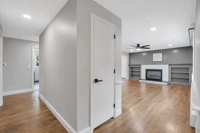 93 Pittroff Ave, South Hadley, MA 01075 - hall featuring wood finished floors and recessed lighting