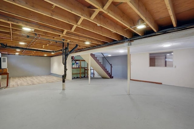 93 Pittroff Ave, South Hadley, MA 01075 - finished below grade area featuring stairs