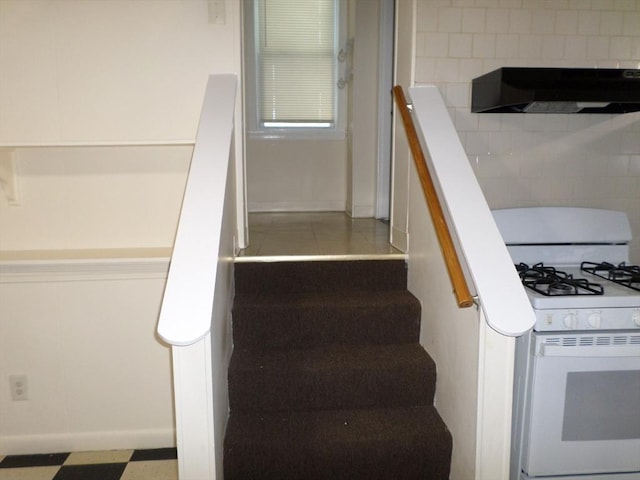 57 Bloomingdale St, Chelsea, MA 02150 - staircase with tile patterned floors