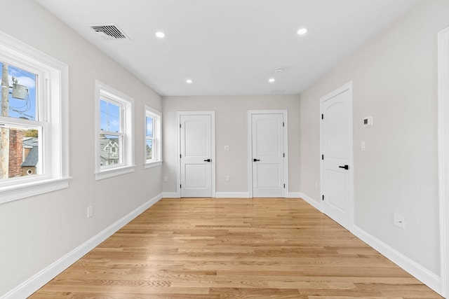 interior space featuring light hardwood / wood-style flooring