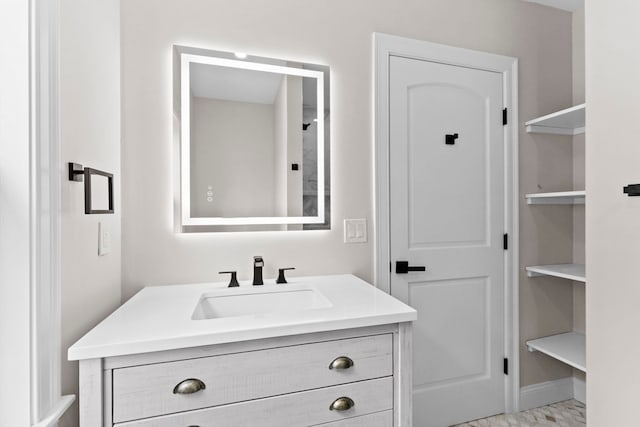 bathroom with vanity