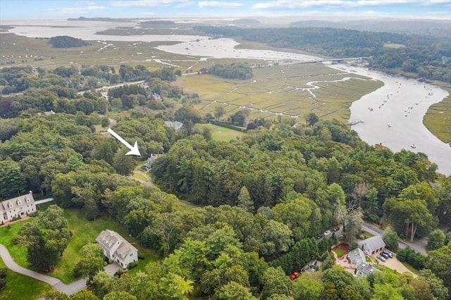 48 Neal Gate St, Scituate, MA 02066 - birds eye view of property featuring a forest view